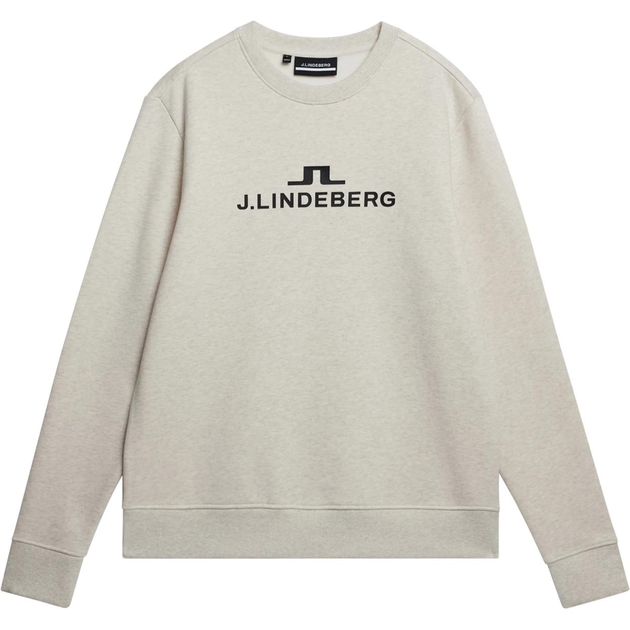 J.Lindeberg Beige Pullover Sweatshirt with Letter Logo Print. AMJS08922-C113