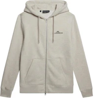 J.Lindeberg Beige Zip-Up Hoodie Jacket with Logo Print. AMJS08919-C113 J.Lindeberg Beige Zip-Up Hoodie Jacket with Logo Print. AMJS08919-C113