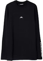 J.Lindeberg Black Crewneck Logo Pullover Sweatshirt GMJT08582-9999 J.Lindeberg Black Crewneck Logo Pullover Sweatshirt GMJT08582-9999