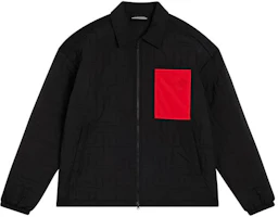 J.Lindeberg Black Fitted Zip-Up Jacket with Contrast Lapel. GMOW08766-9999 J.Lindeberg Black Fitted Zip-Up Jacket with Contrast Lapel. GMOW08766-9999