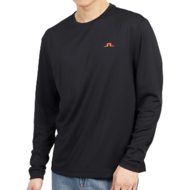 J.Lindeberg Black Logo Embroidered Pullover Crewneck Sweatshirt AMJT08912-9999