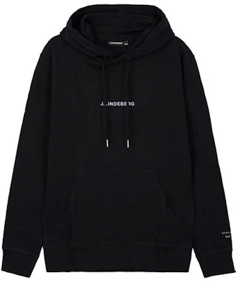 J.Lindeberg 黑色字母印花寬鬆連帽衫 FMJS065929999 Buy J.Lindeberg 黑色字母印花寬鬆連帽衫 FMJS065929999