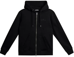 J.Lindeberg Black Solid Color Zip-Up Drawstring Jacket AMJS08919-9999 J.Lindeberg Black Solid Color Zip-Up Drawstring Jacket AMJS08919-9999