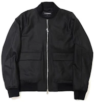 J.Lindeberg Black Solid Zip-Up Collar Jacket with Pockets FMTA07790-9999 J.Lindeberg Black Solid Zip-Up Collar Jacket with Pockets FMTA07790-9999