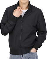 J.Lindeberg Black Stand Collar Loose Fit Zip-Up Jacket FMOW10258-9999 J.Lindeberg Black Stand Collar Loose Fit Zip-Up Jacket FMOW10258-9999
