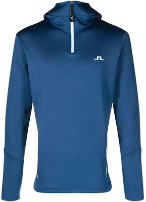 J.Lindeberg Logo Biru Half-Zip Pullover Hoodie Lelaki GMJS07797 Buy J.Lindeberg Logo Biru Half-Zip Pullover Hoodie Lelaki GMJS07797
