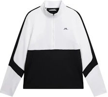 J.Lindeberg Carl Mid Layer Half-Zip Logo Print Sweatshirt White AMJS09107-0000 J.Lindeberg Carl Mid Layer Half-Zip Logo Print Sweatshirt White AMJS09107-0000