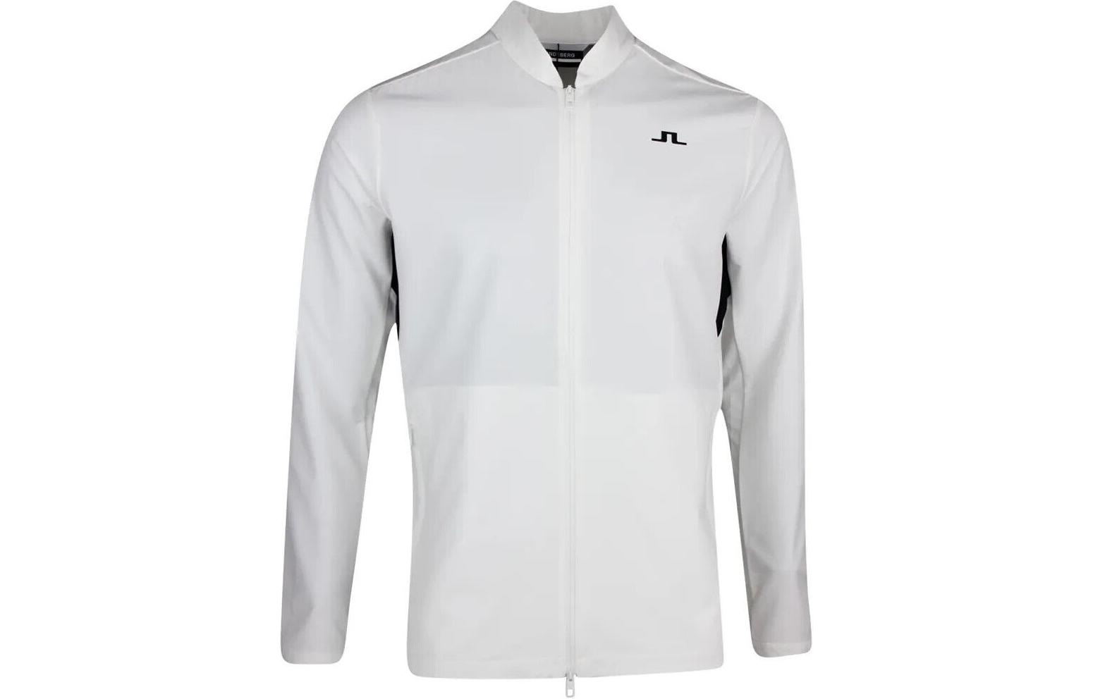 J.Lindeberg Casual White Full-Zip Long Sleeve Jacket GMOW05623-0000