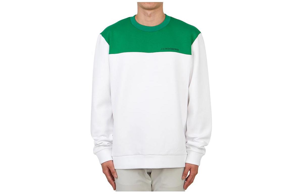 J.Lindeberg Colorblock Crewneck Sweatshirt Green AMJS07967-0000
