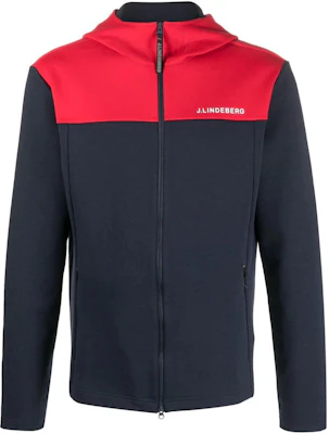 J.Lindeberg 拼色刺繡Logo連帽拉鍊外套 多色 AMJS06692-6855 Buy J.Lindeberg 拼色刺繡Logo連帽拉鍊外套 多色 AMJS06692-6855