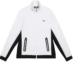 J.Lindeberg Colorblock Embroidered Logo Zip-Up Jacket - White AMJS10163-0000 J.Lindeberg Colorblock Embroidered Logo Zip-Up Jacket - White AMJS10163-0000
