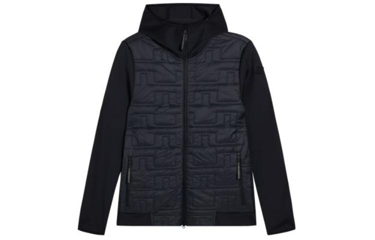J.Lindeberg Colorblock Hooded Jacket Black AMOW09066-9999