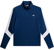 J.Lindeberg Colorblock Logo High-Neck Sweatshirt Blue - Long Sleeve GMJS12345-O341 J.Lindeberg Colorblock Logo High-Neck Sweatshirt Blue - Long Sleeve GMJS12345-O341