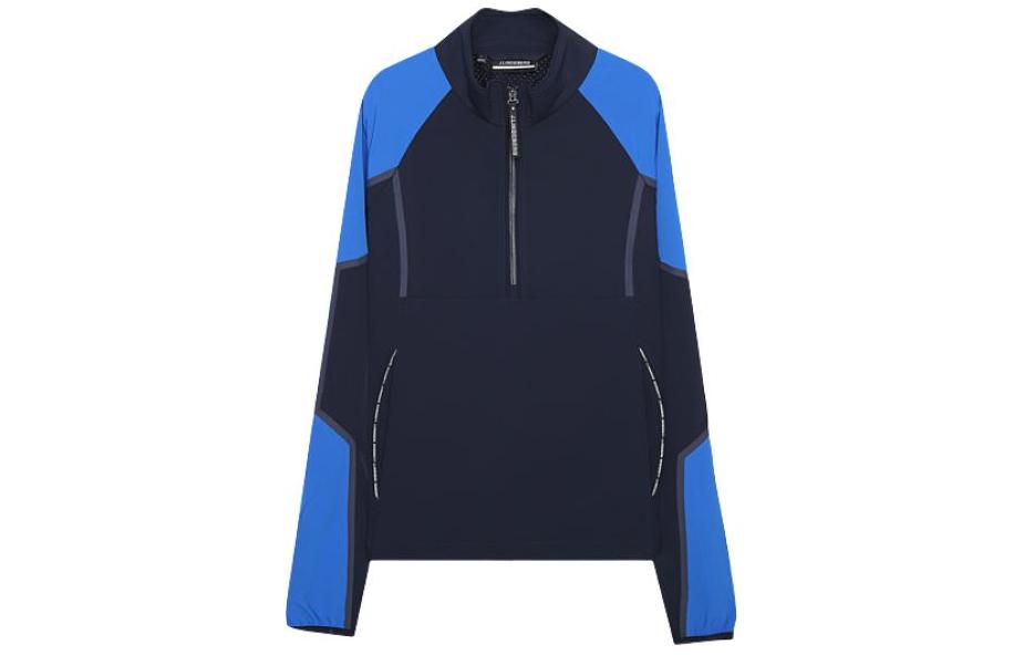 J.Lindeberg Colorblock Raglan Zip-Up Sweatshirt Blue AMOW08499-6855