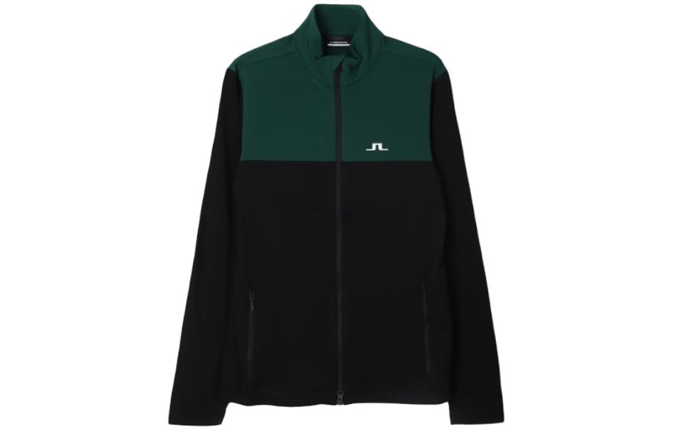 J.Lindeberg Colorblock Zip-Up Jacket Green AMJS09082-M374