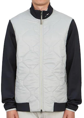 J.Lindeberg Jaket Abu-Abu Lengan Panjang Colorblock dengan Ritsleting dan Kerah Tinggi AMOW09261-U232 Buy J.Lindeberg Jaket Abu-Abu Lengan Panjang Colorblock dengan Ritsleting dan Kerah Tinggi AMOW09261-U232