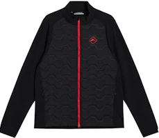 J.Lindeberg Dexter Hybrid Jacket Black Full-Zip Logo Patch Long Sleeve GMOW08764-9999 J.Lindeberg Dexter Hybrid Jacket Black Full-Zip Logo Patch Long Sleeve GMOW08764-9999