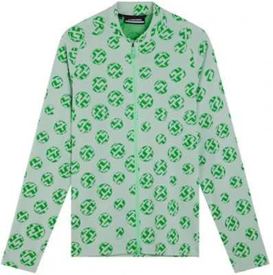 J.Lindeberg Jaket Crewneck Full-Print Hijau dengan Resleting. AMJS08111-A033 Buy J.Lindeberg Jaket Crewneck Full-Print Hijau dengan Resleting. AMJS08111-A033