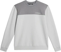 J.Lindeberg Jeff Crew Neck Logo Print Colorblock Sweatshirt Men AMJS09078-U199 J.Lindeberg Jeff Crew Neck Logo Print Colorblock Sweatshirt Men AMJS09078-U199