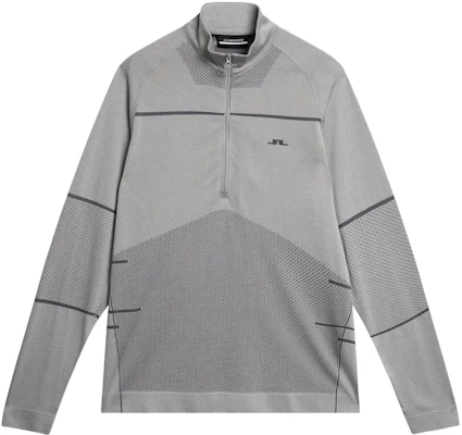 J.Lindeberg Jimmy男士灰色无缝半拉链长袖标志夹克中层衣 AMJS09802-U199 Buy J.Lindeberg Jimmy男士灰色无缝半拉链长袖标志夹克中层衣 AMJS09802-U199