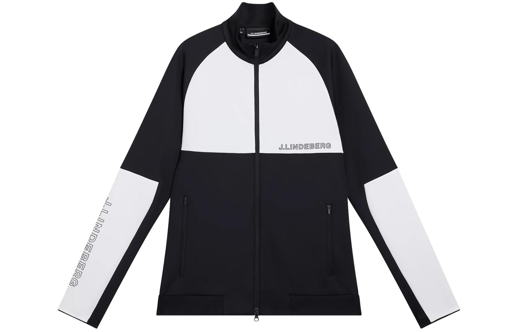 J.Lindeberg Lazarus Multi-Color Logo Print Stand Collar Jacket Men Multicolor AMJS08040-9999