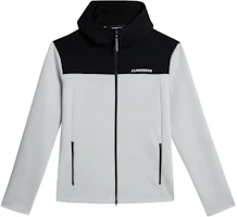 J.Lindeberg Light Grey Melange Hooded Zip Jacket AMJS09081-U199 J.Lindeberg Light Grey Melange Hooded Zip Jacket AMJS09081-U199