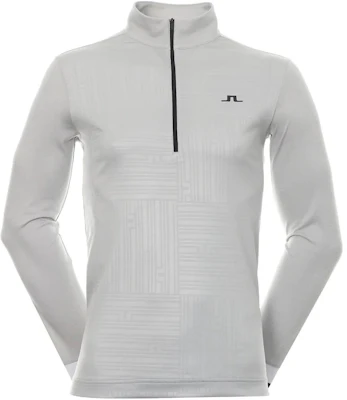 J.Lindeberg Logo Half-Zip Pullover Sweatshirt Lelaki Kelabu AMJS07869-U232 Buy J.Lindeberg Logo Half-Zip Pullover Sweatshirt Lelaki Kelabu AMJS07869-U232