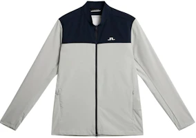 J.Lindeberg Logo Patch Stand Collar Zip Jacket Light Grey. GMOW09458-U199 J.Lindeberg Logo Patch Stand Collar Zip Jacket Light Grey. GMOW09458-U199
