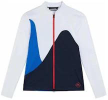 J.Lindeberg Loose Fit Logo Print Embroidered Zip-Up Jacket - Multicolor AWJS07871-6855 J.Lindeberg Loose Fit Logo Print Embroidered Zip-Up Jacket - Multicolor AWJS07871-6855