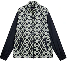 J.Lindeberg Multicolor Logo Print Contrast Stand Collar Jacket GMOW09471-O500 J.Lindeberg Multicolor Logo Print Contrast Stand Collar Jacket GMOW09471-O500