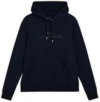J.Lindeberg Navy Blue Letter Print Hoodie AMJS06697-6855 J.Lindeberg Navy Blue Letter Print Hoodie AMJS06697-6855