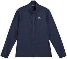 J.Lindeberg Navy Blue Letter Print Stand Collar Jacket GMOW06812-6855 J.Lindeberg Navy Blue Letter Print Stand Collar Jacket GMOW06812-6855