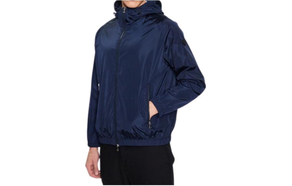 J.Lindeberg Navy Blue Soft Comfort Zip-Up Hoodie Jacket FMOW07703-6855