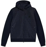 J.Lindeberg Navy Blue Solid Hoodie Zip-Up Slim Fit Jacket FMKW08678-6855 J.Lindeberg Navy Blue Solid Hoodie Zip-Up Slim Fit Jacket FMKW08678-6855