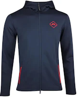 J.Lindeberg Navy Slim-Fit Logo Print Zip-Up Hoodie Jacket AMJS06695-6855 J.Lindeberg Navy Slim-Fit Logo Print Zip-Up Hoodie Jacket AMJS06695-6855