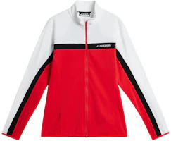 J.Lindeberg Red Long-Sleeve Zip-Up Jacket with Logo AMJS09084-G135 J.Lindeberg Red Long-Sleeve Zip-Up Jacket with Logo AMJS09084-G135