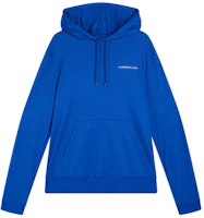 J.Lindeberg Roland Blue Hoodie with Front Logo Letter Graphic Design. GMJS08401-O316 J.Lindeberg Roland Blue Hoodie with Front Logo Letter Graphic Design. GMJS08401-O316