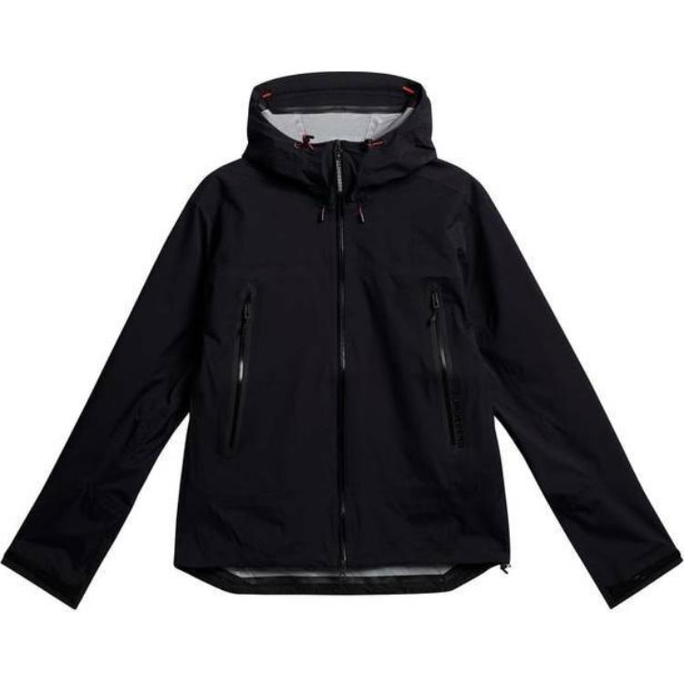 J.Lindeberg Slim-Fit Waterproof Hooded Jacket Black AMOW09434-9999