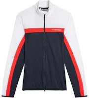 J.Lindeberg Slim Fit Colorblock Stand Collar Jacket - White. AMJS07968-6855 J.Lindeberg Slim Fit Colorblock Stand Collar Jacket - White. AMJS07968-6855