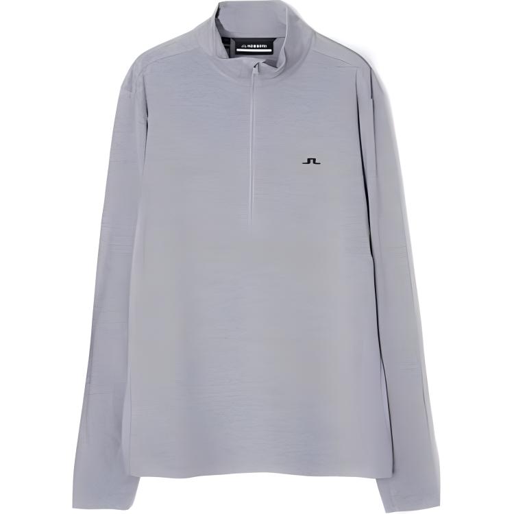 J.Lindeberg Slim Fit Half-Zip Pullover Sweatshirt Gray AMJS09079-9363