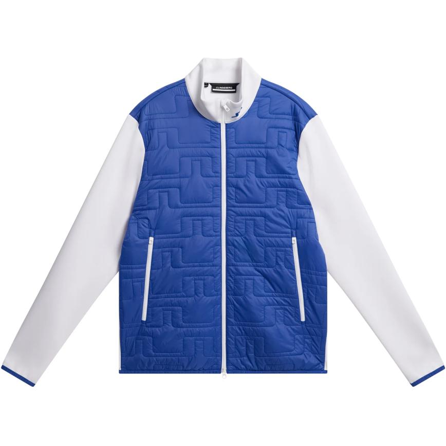 J.Lindeberg Slim Fit Logo Print Patchwork Long Sleeve Jacket - Multi-color GMOW10002-O328