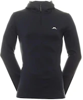 J.Lindeberg Slim Fit Zip-Up Hoodie Solid Color Long Sleeve Black AMJS10408-9999 J.Lindeberg Slim Fit Zip-Up Hoodie Solid Color Long Sleeve Black AMJS10408-9999