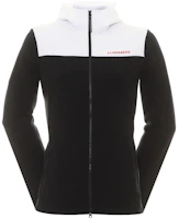J.Lindeberg Slim Fit Zip Hoodie Jacket with Rubber Print BLACK AMJS09081-9999 J.Lindeberg Slim Fit Zip Hoodie Jacket with Rubber Print BLACK AMJS09081-9999
