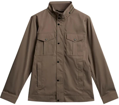 J.Lindeberg Jaket Coklat Pepejal Berkolar Stand Lengan Panjang FMOW10236-E189 Buy J.Lindeberg Jaket Coklat Pepejal Berkolar Stand Lengan Panjang FMOW10236-E189