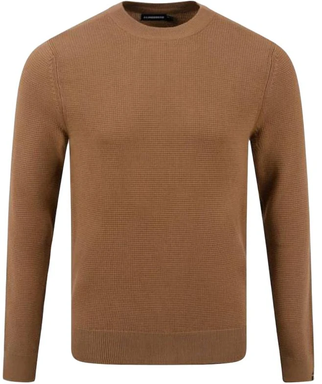 j-lindeberg-solid-color-crewneck-sweatshirt-camel-fmkw-07359-e144