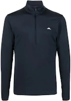 J.Lindeberg Solid Color Stand Collar Pullover Sweatshirt BLACK GMJS06340 J.Lindeberg Solid Color Stand Collar Pullover Sweatshirt BLACK GMJS06340