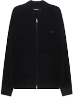 J.Lindeberg Solid Color Zip-Up Collarless Jacket BLACK FMKW07367-9999 J.Lindeberg Solid Color Zip-Up Collarless Jacket BLACK FMKW07367-9999