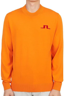 J.Lindeberg 素色圓領修身長袖運動衫 橘色 AMKW08142-I068 Buy J.Lindeberg 素色圓領修身長袖運動衫 橘色 AMKW08142-I068