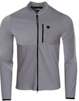 J.Lindeberg Solid Gray Zip-Up High Neck Jacket AMJS09109-9363 J.Lindeberg Solid Gray Zip-Up High Neck Jacket AMJS09109-9363