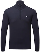 J.Lindeberg Solid Navy Blue Stand-Collar Slim Fit Sweatshirt GMKW06357-6855 J.Lindeberg Solid Navy Blue Stand-Collar Slim Fit Sweatshirt GMKW06357-6855